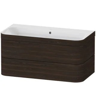 Duravit Happy D.2 Plus c-bonded Set wandhängend Nussbaum gebürstet Matt 975x490x480 mm - HP4638N6969 HP4638N6969
