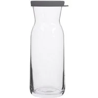 LAV Karaffe Fonte mit grauem Silikondeckel - 700 ml - aus hochwertigem Glas, (1-tlg), 700 ml