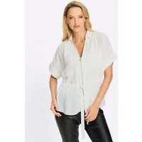 heine Klassische Bluse Bluse Kurzarm