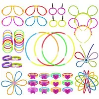 CEPEWA Knicklicht Knicklichter Party Set 230tlg. 7 Neon-Farben H20cm Kunststoff