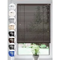 Sonello Jalousie Klemmfix ohne mit Bohren 30cm x 100cm Anthrazit Aluminium Jalousette, Klemmfix, Inkl. Halterung für Decken- u. Wandmontage Alu Jalousie Fenster u. Tür, Blickdicht freihängend