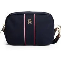 Tommy Hilfiger Mini Bag TH ESSENTAIL, Damen Umhägetasche, Schultertasche mit Streifen und TH-Logoemblem