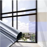 sa roca Sonnenschutz-Fensterfolie Spiegelfolie UV-Schutz Folie für Fenster innen Hitzeschutzfolie, Glatt, Laufmeterware - bis zu 50m an einem Stück