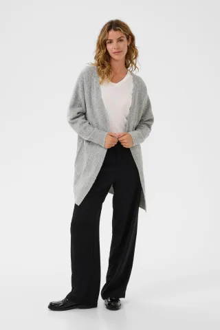 Strickjacke CRHoliday Straight fit light grey