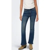 JDY 5-Pocket-Jeans JDYKATHY HW FLARED JEANS DNM NOOS mit ausgestelltem Bein im Flared Look