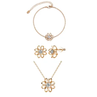 Narzissen-Sets – Roségold und Kristall