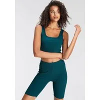 LASCANA Shorty bestehend aus Top und Shorts aus Rippmaterial, Homewear-Set