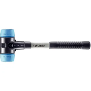 HALDER SIMPLEX - Schonhammer mit verstärktem TE-Gehäuse und Fiberglasstiel, TPE-soft - 3701.060
