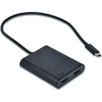 Adapter USB-C > Dual HDMI 4K schwarz