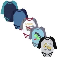 TupTam Langarmbody TupTam Jungen Baby Body Langarm Unifarben 5er Pack