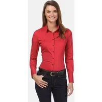Vincenzo Boretti Klassische Bluse tailliert stretch