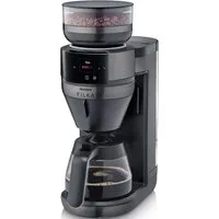 Severin Kaffeemaschine mit Mahlwerk KA 4854 FILKA (2. Generation), Filterkaffee-Vollautomat, 1,4l Kaffeekanne, Permanentfilter, Papierfilter 1x4, mit Glaskanne