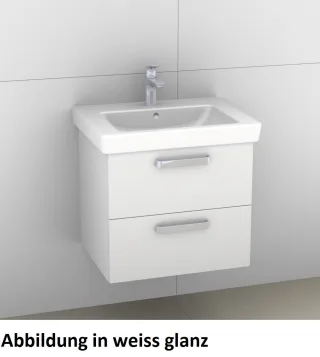 Artiqua 414 Waschtischunterschrank für Subway 2.0 7113F0, 7113F2 Sangallo Grau quer, 414-WU2L-V64-71 414-WU2L-V64-7152-432