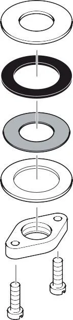 Hansgrohe Schaftbefestigung kpl. , 94702000 94702000