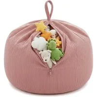 FAVRE Sitzsack Kinder Aufbewahrungshülle für Spielzeug und Kuscheltiere 85x85x50 cm