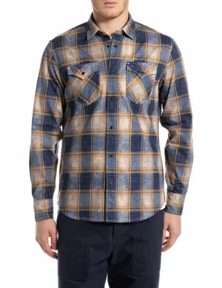 REPLAY - M4860T.000.52848 blue/mustard - Gr. - S