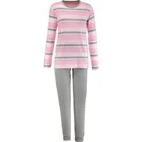 REDBEST Pyjama Damen-Schlafanzug Single-Jersey Streifen