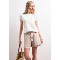 STREET ONE Shirttop Sommertop mit Wording