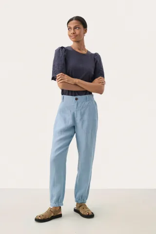 Casual Hose Contemporary fit Faded Denim blue