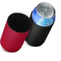 kwmobile Outdoor-Flaschenkühler 2x 330ml / 355ml Dose Dosenkühler, für Bierdosen und andere Getränkedosen - 6,5 x 10 cm - Schwarz Rot