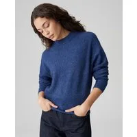 OPUS Strickpullover PITAN Regular in Mélange Optik lockere Passform, weicher Griff