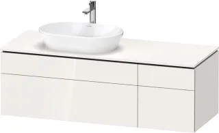 Duravit L-Cube Konsolenwaschtischunterbau wandhängend Weiß Hochglanz 1420x550x482 mm - LC48770858500 LC4877085850000
