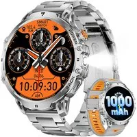 Lige Herren"s Militär Design, mit LED-Licht, Bluetooth-Anrufe, IP68 Smartwatch (4,7 cm, Android iOS), 1.75 Zoll AMOLED Smartwatch für Herren mit langer Akkulaufzeit