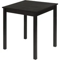 hagge home Esstisch, Küchentisch klein Kiefernholz massiv 68 x 68 x 75 cm Schwarz
