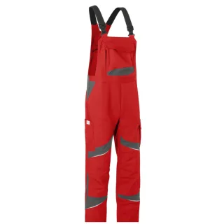 KÜBLER ACTIVIQ cotton+ Latzhose HIGH PSA 2 mittelrot/anthrazit 90 - 3255 3421-5597-90