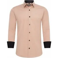 R-NEAL Businesshemd Herren Kontrast Hemd "R-NEAL" Hochzeit-Hemd Slim Fit Stretchhemd