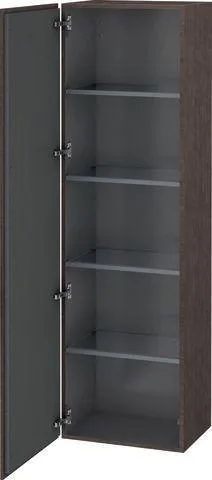 Duravit L-Cube Hochschrank Eiche dunkel gebürstet Matt 500x363x1760 mm - LC1181L7272 LC1181L7272