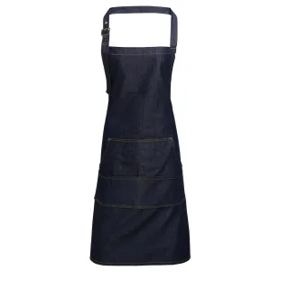 Premier Unisex Erwachsene Twill Vollschürze (Indigo Denim)