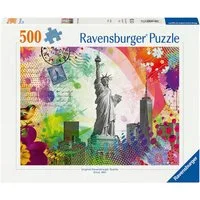 Ravensburger Puzzle Postkarte aus New York, 500 Puzzleteile, Made in Germany