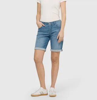 MAC - MAC JEANS - SHORTY, Soft light denim blau - Gr. - 09