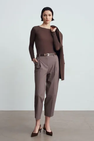 Gürtel-Atmungsstraight-Leg-Hosen