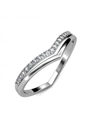 Tiryns Ring - Silber und Kristall