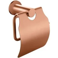 Aloni Toilettenpapierhalter CR2112-BC (1-St), Aloni Toilettenpapierrollenhalter mit Deckel Kupfer gebürstet