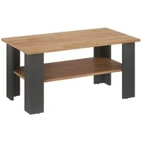 KOMTO Couchtisch Wohnzimmertisch Modern Couchtisch Holz Coffee Table Tisch (Wohnzimmer Beistelltisch Sofatisch Kaffeetisch, Spanplatte, Vienna 90x50x43 cm)