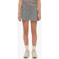 Superdry Minirock ATH ESS FOLD OVER SKIRT aus Baumwollmischung, Regular Fit, mit Gummizug, gestreiftes Design