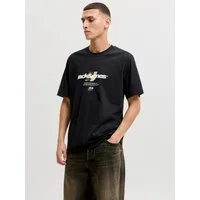 Jack & Jones Rundhalsshirt JCOCLUB GRAPHIC FRONT PRINT TEE SS CN Baumwolle, regular fit
