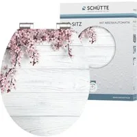 Schütte WC-Sitz Flowers&Wood, High Gloss mit MDF Holzkern, mit Absenkautomatik