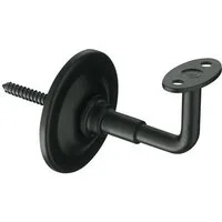 MS Beschläge Handlauf Handlaufhalter ø 70mm Handlaufstütze Schwarz matt