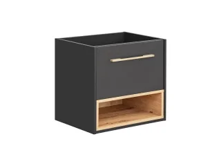 Badezimmer Waschbeckenunterschrank BURBON Graphit matt