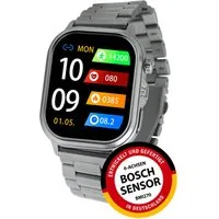 Knauermann PRO 4 Ultra Gesundheitsuhr Smartwatch, GPS, Pflege-, SOS, Gesundheits- und Sportfunktionen