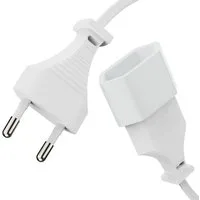 conecto conecto Strom-Kabel-Verlängerung, Euro-Stecker gerade auf Euro-Buchse Stromkabel, (300 cm)