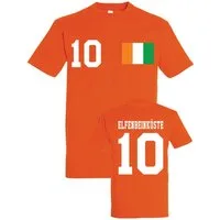 Youth Designz Print-Shirt Elfenbeinküste Herren T-Shirt im Fußball Trikot Look mit trendigem Motiv