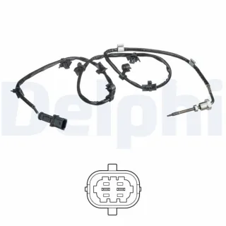 Delphi Abgastemperatursensor Opel Insignia A 2,0 Biturbo CDTI TS30238