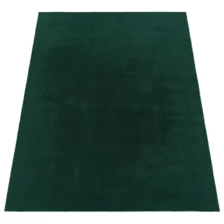 Paco Home Kurzflor-Teppich, Grün, Kunststoff, Rechteckig, 240x340 cm, strapazierfähig, für Fußbodenheizung geeignet, Teppiche & Böden, Teppiche