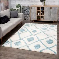 Carpet City Hochflor-Teppich Pulpy 563, rechteckig, Höhe: 30 mm, besonders weich, Ethno Look, ideal für Wohnzimmer & Schlafzimmer
