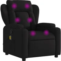 vidaXL Sessel Massage-Relaxsessel, schwarzer Stoff (1-St)